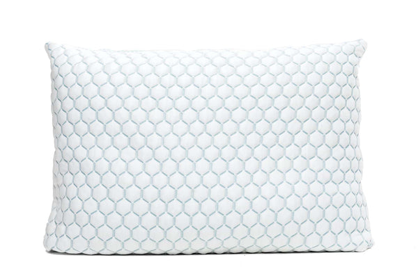 Molecule 2-Pack Gel Memory Foam Pillow Set, White, Standard